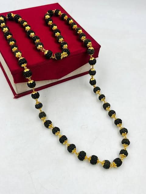 Karungali Malai Silver Cap Plated Necklace with Certification premium quality
