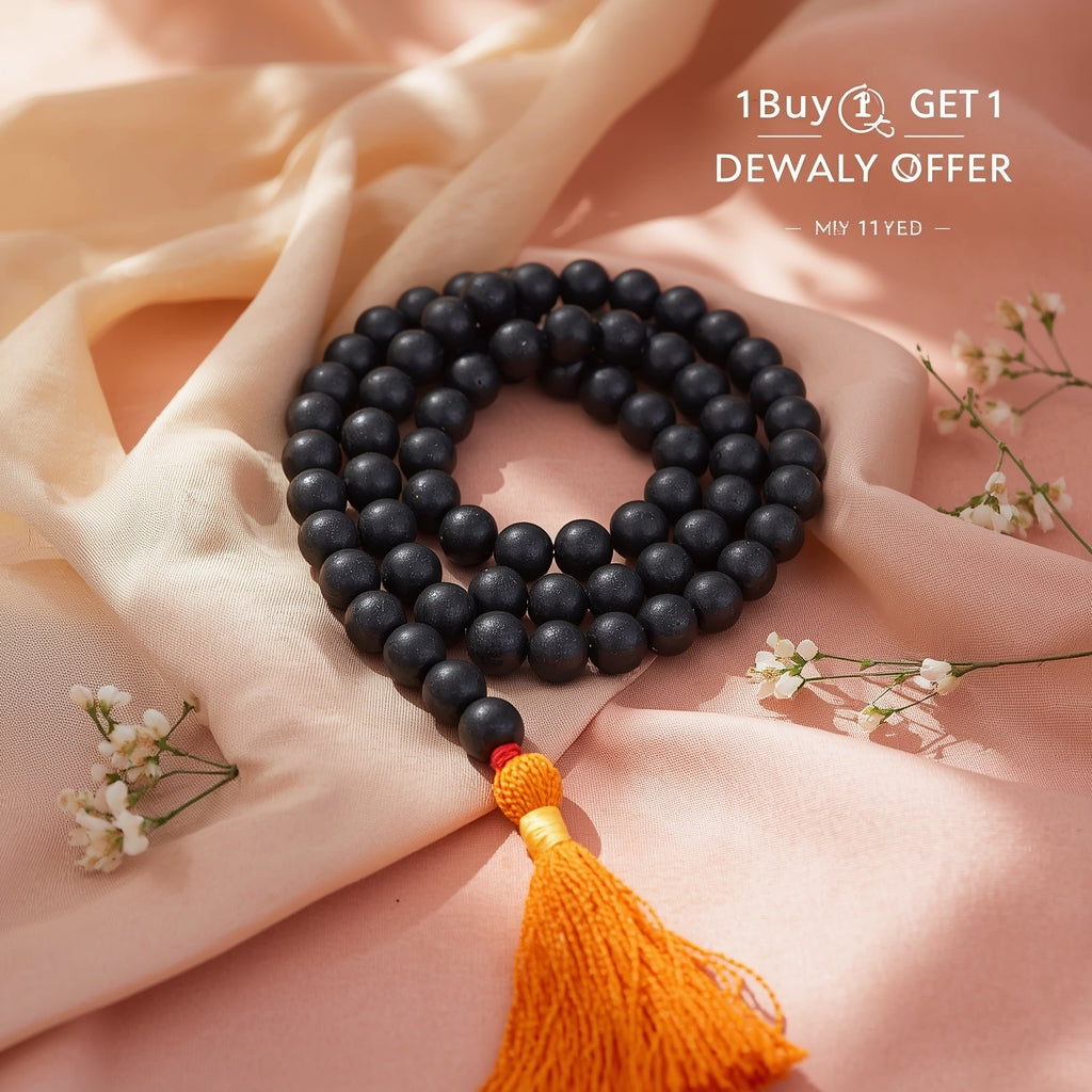 BUY1 GET1  Karungali Malai Natural Black Ebony premium